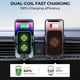 thumbnail image 4 of Cargador de coche de 15 W Soporte de coche de doble bobina Suministros para coche, 4 of 5