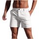thumbnail image 2 of pstuiky Pantalones cortos para hombre, Pantalones cortos casuales de moda para hombre, de color liso, con bolsillo y cintura elástica. Pantalones cortos cargo, 2 of 6