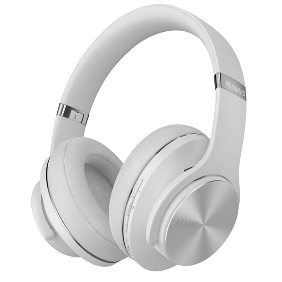 Auriculares Bluetooth DOQAUS para colocar sobre la oreja, 90 horas de reproducción