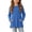 Blue, variant on Girls' Ribbed Long Sleeve Tunic Top, Crewneck Soft Knit Shirt with Pockets Side Slits