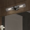 thumbnail image 6 of 16172-46 Livex Lighting Ludlow - 2 Light ADA Bath Vanity In Nautical Style-19.25 Inches Tall and 4.25 Inches Wide-Black Chrome Finish, 6 of 14