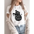 thumbnail image 1 of Camiseta con estampado de estrella de árbol para mujer, ropa de tendencia de los 90, Feliz Navidad, vacaciones, Año Nuevo, 2025, 1 of 5