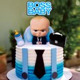 thumbnail image 2 of ER 2 uds dibujos animados jefe adorno para tarta de feliz cumpleaños lindo bebé niño Cupcake Toppers Baby Shower niños cumpleaños adornos para tarta de fiesta ER, 2 of 5