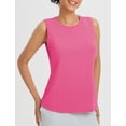 thumbnail image 2 of BALEAF Women's Workout Tank Tops Racerback Open Back Top Sleeveless Running Yoga Shirts Loose Fit Athletic Gym Sports Pink M, 2 of 7