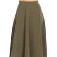thumbnail image 6 of Women's Flared Lightweight Elastic Midi A-Line Skirt - Comfortable and Stylish, 6 of 8