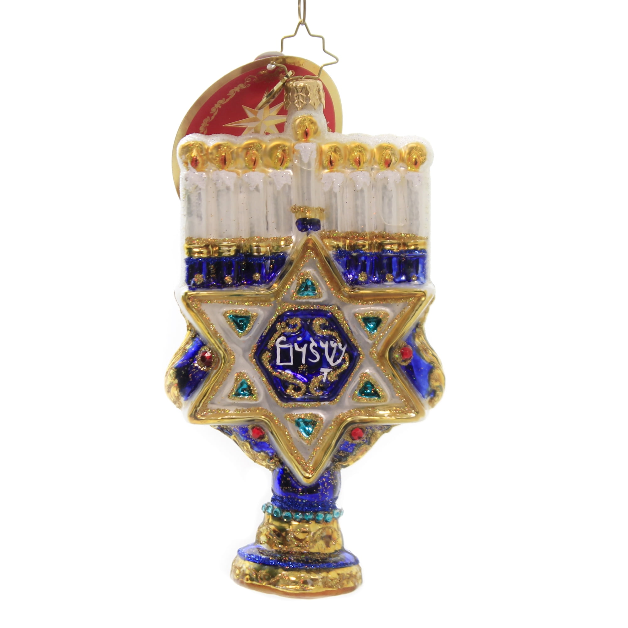 Christopher Radko Rich With Tradition Glass Ornament Jewish Hanukkah