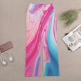 thumbnail image 6 of Pink Marble Women's Wide Leg Pants High Waist Adjustable Knot Loose Casual Trousers Business Work Casual Pants, 6 of 8