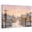 Multicolor, variant on Christmas Village Canvas Wall Art, Winter Rustic Cottagecore Warm Streetlamp Wooden‑Stretched Canvas Print Artwork, Home Wall Decor for Living Room Bedroom Office 24"Lx16"W