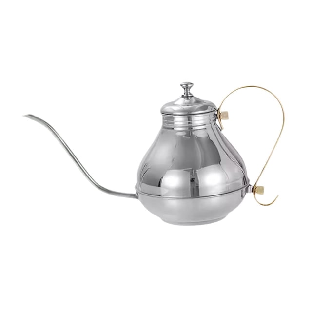 Vierta sobre de café, hervidor de café con cuello de cisne, aceite, boquilla larga y estrecha, tetera de acero inoxidable, estufa para Hotel Argén