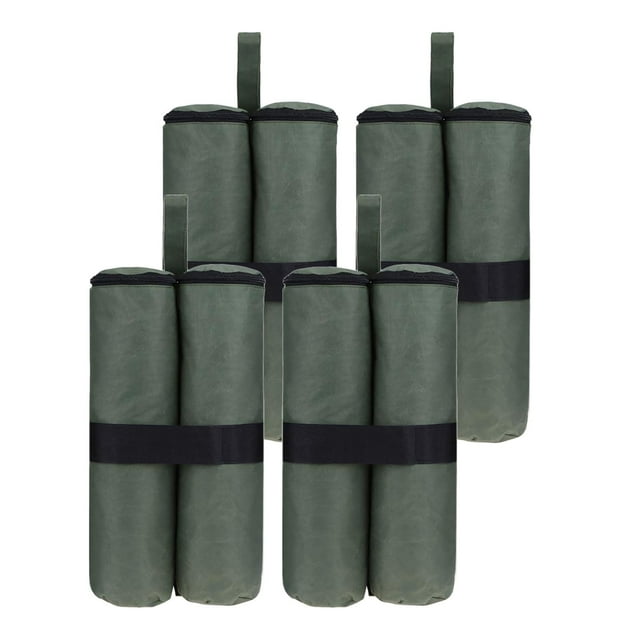 S SERENABLE 4 Pcs Sacs de Poids Robustes Sacs de Sable Poids de Jambe pour Auvent Vert