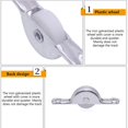 thumbnail image 4 of 25CM 10x ruedas de puerta corredera, rodillo deslizante de nailon, herrajes para muebles de cocina y dormitorio, 4 of 5