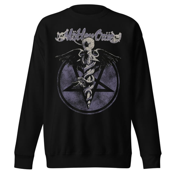 Motley Crue Dark Doctor Jumbo Print Unisex Sweatshirt - Black - Large