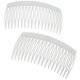 thumbnail image 1 of Camila Paris Cp3135 Peine lateral para el cabello francés, pequeño, curvo, blanco, con torcedura francesa, peines decorativos de sujeción fuerte, pinzas para el cabello para mujeres, moño, moño recogi, 1 of 5