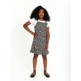 thumbnail image 4 of Wonder Nation Girls Short Sleeve Tee & Dress Set, Sizes 4-18 & Plus, 4 of 14