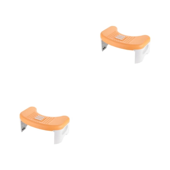 Yuarrent PP Foot Rest Adults Stable And Stools Space-saving Easy Design Toilet Bathroom PP Foldable Furniture Access Side Type1 NO1