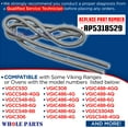 thumbnail image 3 of Whole Parts Range/Oven Door Seal (Including 34 Mounting Clips) Part# 000042-000 - Replacement & Compatible with Some Viking Ranges or Ovens, 3 of 7