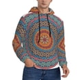 thumbnail image 2 of Xecao Mandala Pattern Men's Adult Pullover Hoodie,Hooded Sweatshirt-XX-Large, 2 of 7
