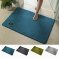 thumbnail image 1 of Iumwxz Bathroom Mat Home Summer Carpet Front Door Carpet Super Absorbent Drying Rubber Backing Non-Slip Floor Mat Washable Super Soft Bathtub Carpet Bathroom Carpet Floor Mat Bathroom Rug Gray, 1 of 8