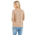 thumbnail image 7 of Made by Olivia Women's Classic Button Down Long Sleeve V-Neck Soft Knit Sweater Cardigan, 7 of 7