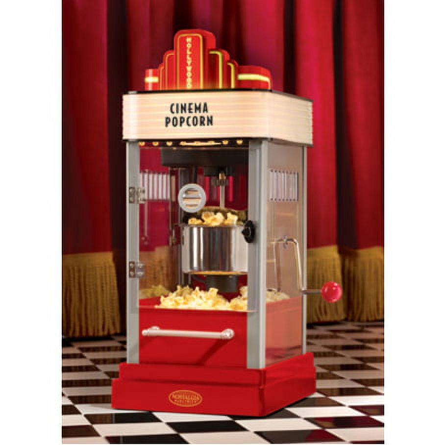  Nostalgia HKP200 2.5-Ounce Popcorn Popper with Lighted Marquee: Popcorn  Poppers: Home & Kitchen