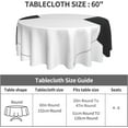 thumbnail image 3 of Soccer Tablecloth Round Table Cloths 60 Inch Wrinkle Resistant Picnic Table Covers Washable Polyester for Holiday Kitchen Party Picnic, 3 of 6