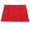 thumbnail image 3 of Graflsoa Lot de 12 Panneaux de Mousse Acoustique Rouges, Carreaux d'Insonorisation Haute Densité 30x30x5 cm pour Décoration Murale et Réduction du Bruit, 3 of 7