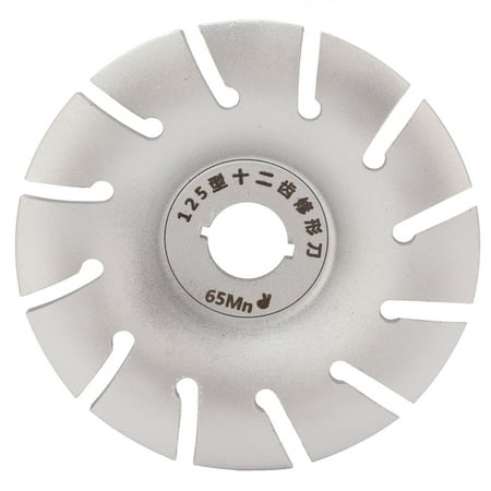 

Flash Sale Wood Carving Disc Shaping Wheel 125mm Stainless Steel 12T Accessory for Angle Grinder Silver