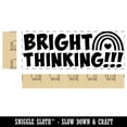 thumbnail image 2 of Bright Thinking Rainbow Teacher Student School Self-Inking Rubber Stamp Ink Stamper - Sky Blue Ink - Large 2-3/4 Inch, 2 of 7
