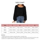 thumbnail image 5 of Blusa Cuello Cuadrado Color Puro Linterna Manga Larga Dobladillo Casual Top De Moda Para Mujer Negro S, 5 of 5