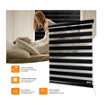 thumbnail image 2 of Persiana Doble Capa Zebra 100x200 Belug Negro, 2 of 5