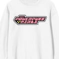 thumbnail image 7 of Powerpuff Girls Team Buttercup Crew Neck Long Sleeve White Adult Sweatshirt, 7 of 7