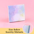 thumbnail image 1 of 50sheets Colorful Starry Sky Sticker Paper Notes Posted It Sticky Note Pads Notepads Posits Stationery Office Message Stickers, 1 of 6