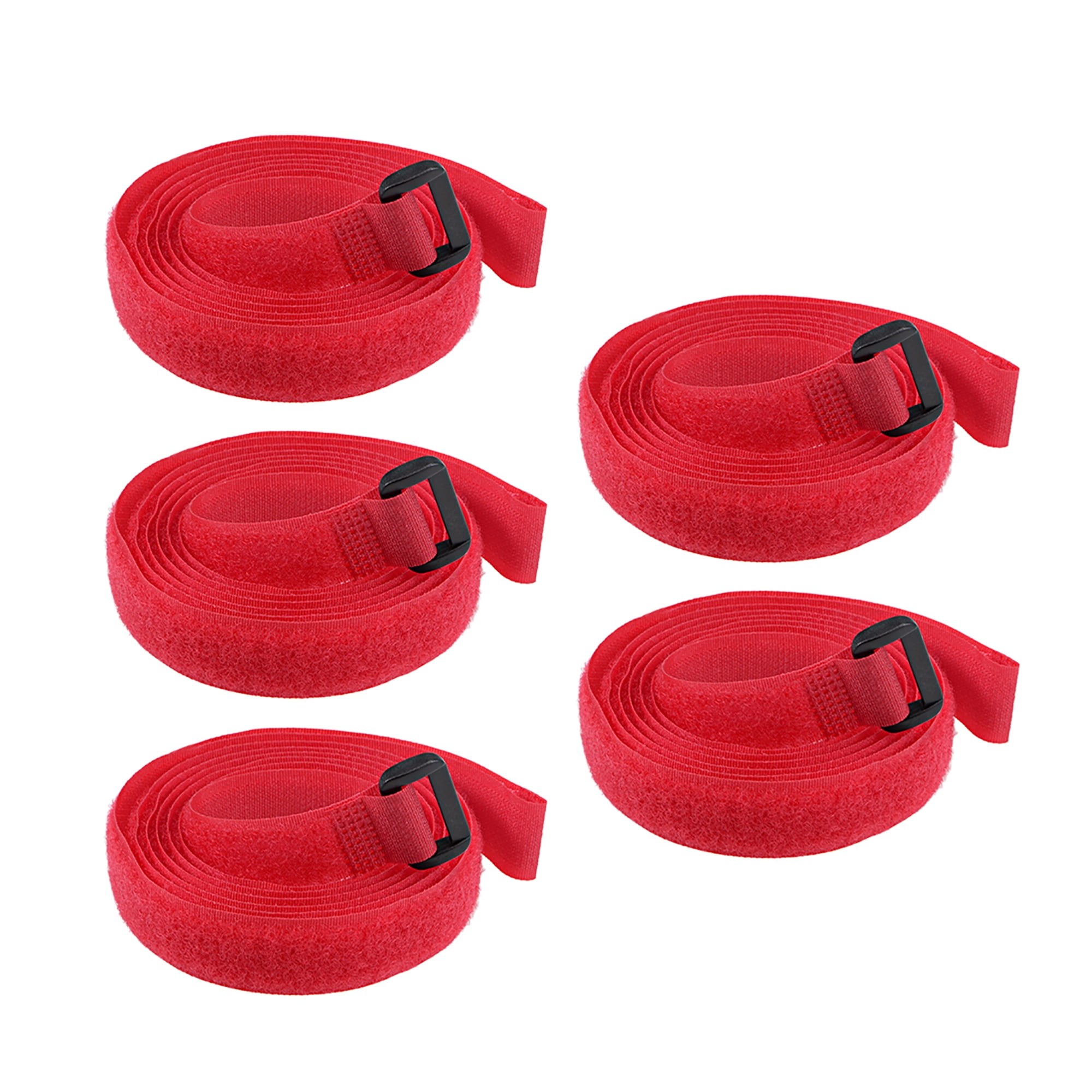 5pcs Hook and Loop Straps 3/4inch x 59inch Securing Straps Reusable