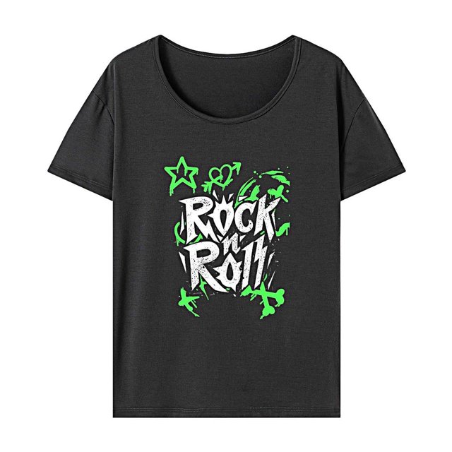 Camiseta para mujer Traje de verano Moda Ropa deportiva Cómodo Casual Cuello redondo Gris