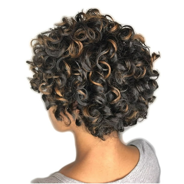 snoilite 3 bundles jamaican bounce hair short curly crochet braids hair  extension synthetic braids twist hair for women