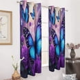 thumbnail image 3 of Dreamy Purple Butterfly Pattern (29)-2 2 Panels Blackout Curtains for Bedroom Living Room Drapes Kitchen Room Window Blackout Curtain Grommet, 3 of 6
