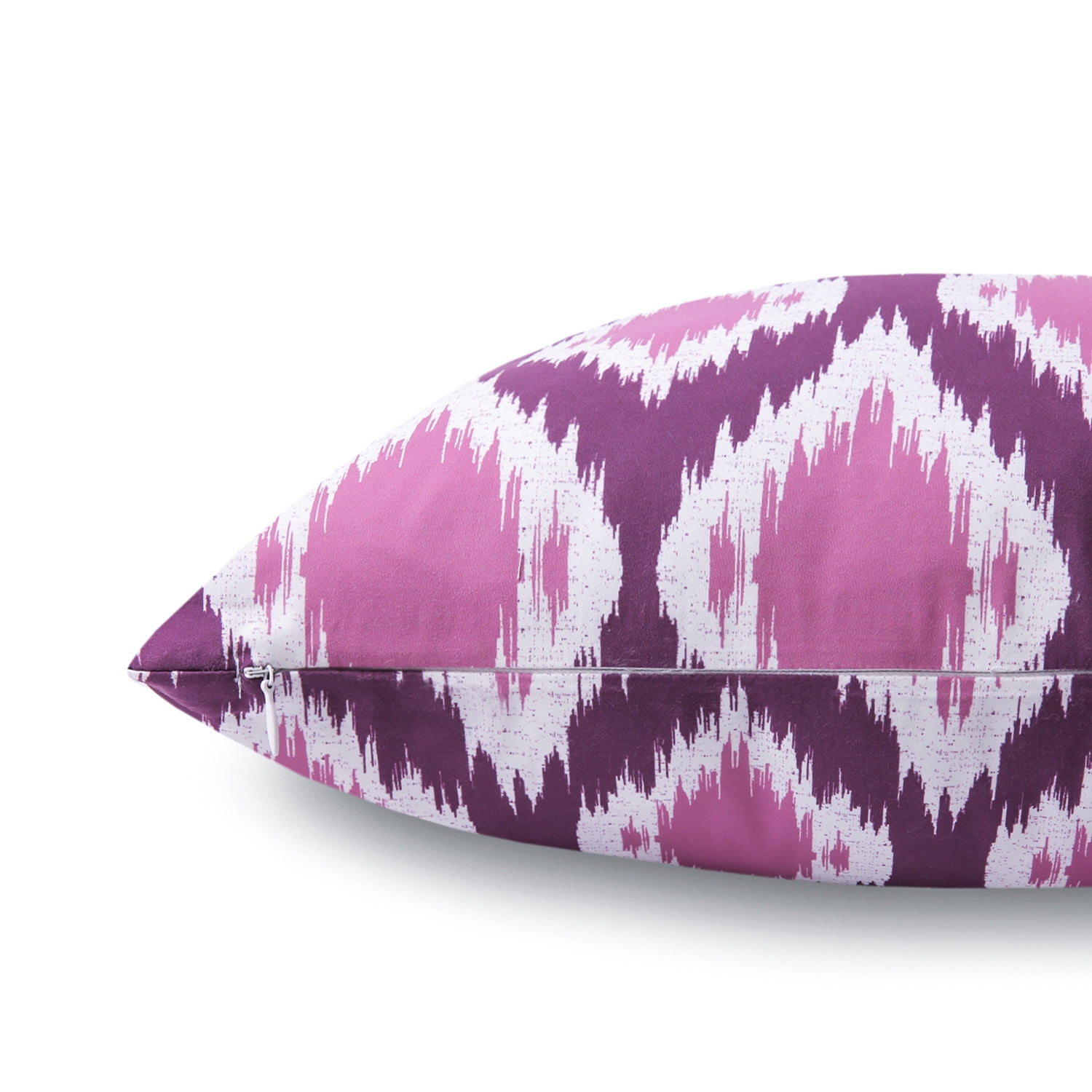 Phantoscope New Living Series Double-sided Design Decorative Throw Pillow Cover, 18" x 18", Gray/Purple, 4 Pack