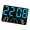 Blue light, variant on WINDLAND Large Screen Digital Clock With Temperature Monitoring Alarm Timers Function Clear Display For Home Office Kitchen Wall Mount Decoration