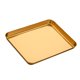 thumbnail image 5 of Bandeja de acero inoxidable para horno, bandeja para servir alimentos, fácil de limpiar, multiusos para cocinar Oro, 5 of 9