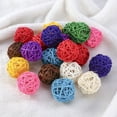 thumbnail image 2 of WRISTBIQUE decorative spheres Wicker Rattan Ball Rattan Craft Project Women Wedding 10pcs, 2 of 10