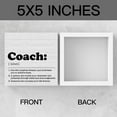 thumbnail image 2 of Zomyto 5"x5" Funny Coach Definition Sign, Rustic Coach Gifts Home Office Desk Decor for Men Women, Shelf Table Decor Appreciation Thank You Gifts for Coach, 2 of 7