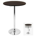 thumbnail image 4 of Elia Contemporary Adjustable Bar Table in Black by LumiSource, 4 of 4