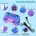 thumbnail image 2 of Bomba eléctrica portátil para globos NuLink de doble boquilla, color morado, 2 of 7