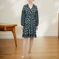 thumbnail image 2 of NY Collection Womens Petites Printed Above Knee Wear To Work Dress, 2 of 3