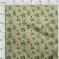 thumbnail image 3 of oneOone Tissu Georgette Viscose Vert Olive2 Matériel de Couture Animal Tissu Imprimé au Mètre 42 Pouces de Large, 3 of 4