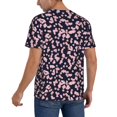 thumbnail image 2 of Kdxio Flower Mens T-Shirts Baseball Vintage Fashionable Lightweight Casual Crew Neck Slim Fit with Long Sleeves-X-Large, 2 of 7