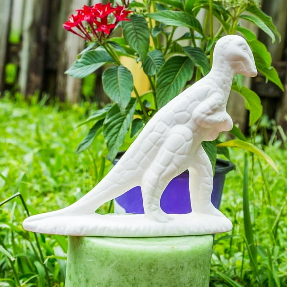 Duck Billed Dinosaur 4" IN STOCK Ceramic Bisque Ready To Paint Pottery