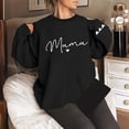 thumbnail image 2 of CAIVO Women MAMA Letter Print Crew Neck Long Sleeve Pullover Sweatshirt For Women Breathable Stretch Fall Tops, 2 of 4