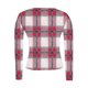 thumbnail image 5 of RKSTN Crewneck Shirts for Women Oversized Plaid Print Slim Ribbed Knitted Long Sleeve T Shirts Top Womens Casual Plus Size Round Neck Checkered Printed Stretch Loose Comfy Tee Fall Spring Clothes, 5 of 8