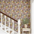 thumbnail image 2 of S4sassy Self-Stick Decorative Wallpaper, Tropical Citrus Blossom Wall Paper, Vinyl Waterproof Contact Paper, Purple, 25"x120" Removable Renter Friendly Wall Covering For Bedroom, Dining room, 2 of 9